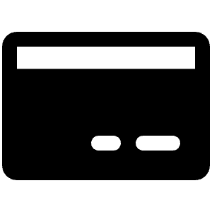 Credit Card Fill Icon from Phosphor Fill Set