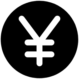 Currency Jpy Fill Icon from Phosphor Fill Set