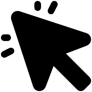 Cursor Click Fill Icon from Phosphor Fill Set