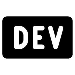 Dev To Logo Fill Icon from Phosphor Fill Set