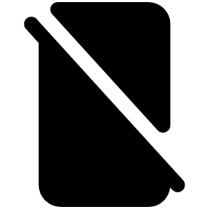 Device Mobile Slash Fill Icon from Phosphor Fill Set