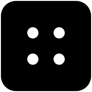 Dice Four Fill Icon from Phosphor Fill Set