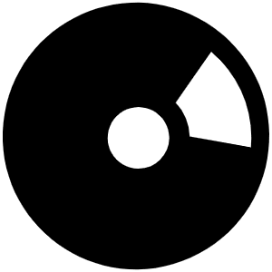 Disc Fill Icon from Phosphor Fill Set