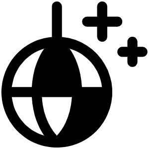 Disco Ball Fill Icon from Phosphor Fill Set