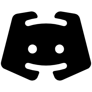 Discord Logo Fill Icon from Phosphor Fill Set