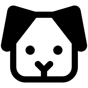 Dog Fill Icon from Phosphor Fill Set