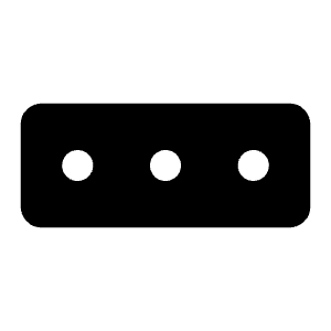 Dots Three Fill Icon from Phosphor Fill Set