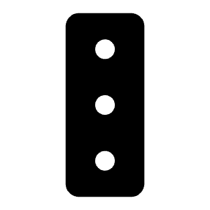 Dots Three Vertical Fill Icon from Phosphor Fill Set