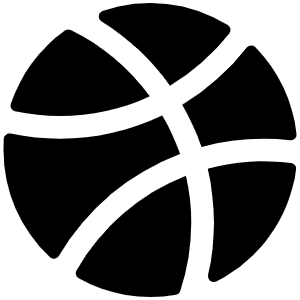 Dribbble Logo Fill Icon from Phosphor Fill Set