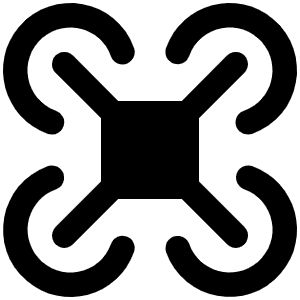 Drone Fill Icon from Phosphor Fill Set