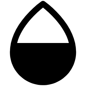 Drop Half Bottom Fill Icon from Phosphor Fill Set