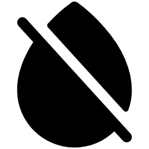Drop Slash Fill Icon from Phosphor Fill Set