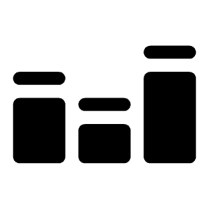 Equalizer Fill Icon from Phosphor Fill Set