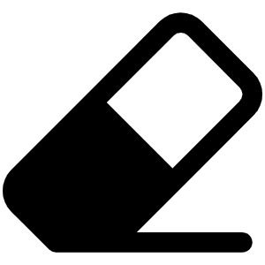 Eraser Fill Icon from Phosphor Fill Set