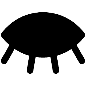 Eye Closed Fill Icon from Phosphor Fill Set