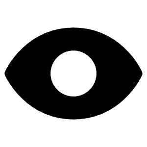 Eye Fill Icon from Phosphor Fill Set