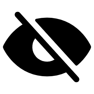 Eye Slash Fill Icon from Phosphor Fill Set