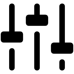 Faders Fill Icon from Phosphor Fill Set