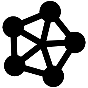 Fediverse Logo Fill Icon from Phosphor Fill Set