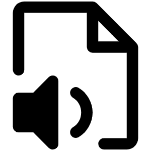 File Audio Fill Icon from Phosphor Fill Set