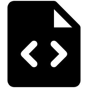 File Code Fill Icon from Phosphor Fill Set
