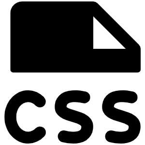 File Css Fill Icon from Phosphor Fill Set