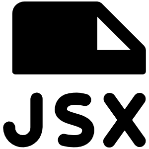 File Jsx Fill Icon from Phosphor Fill Set