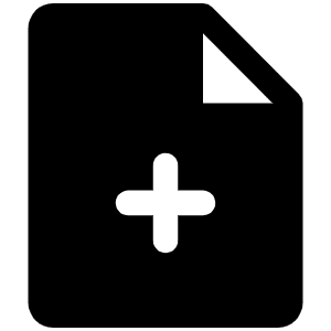 File Plus Fill Icon from Phosphor Fill Set