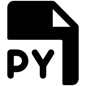 File Py Fill Icon from Phosphor Fill Set