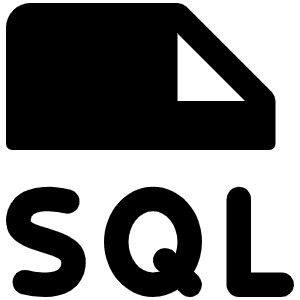 File Sql Fill Icon from Phosphor Fill Set