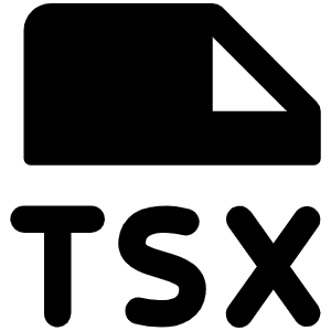 File Tsx Fill Icon from Phosphor Fill Set