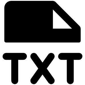 File Txt Fill Icon from Phosphor Fill Set
