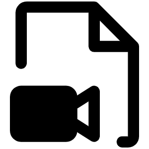 File Video Fill Icon from Phosphor Fill Set