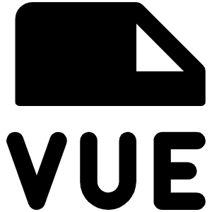 File Vue Fill Icon from Phosphor Fill Set