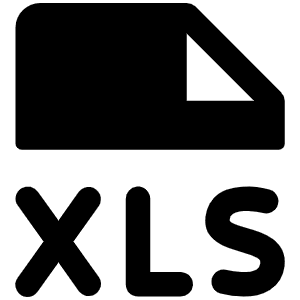 File Xls Fill Icon from Phosphor Fill Set
