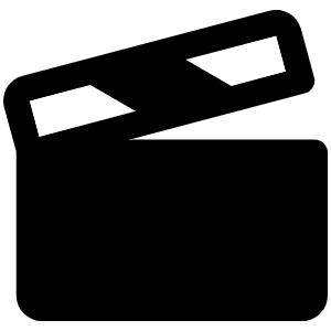 Film Slate Fill Icon from Phosphor Fill Set