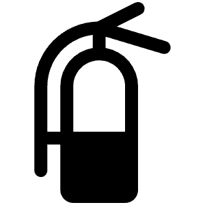 Fire Extinguisher Fill Icon from Phosphor Fill Set