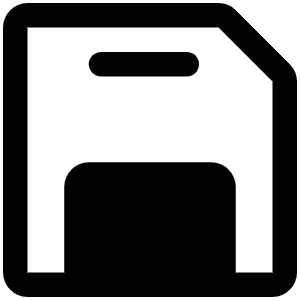Floppy Disk Fill Icon from Phosphor Fill Set