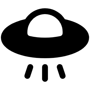 Flying Saucer Fill Icon from Phosphor Fill Set