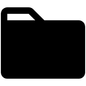 Folder Fill Icon from Phosphor Fill Set