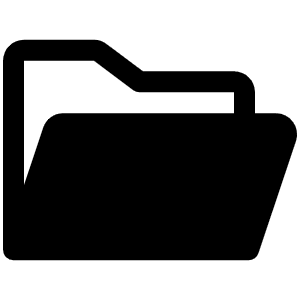 Folder Open Fill Icon from Phosphor Fill Set