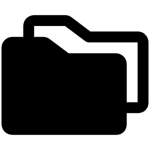 Folders Fill Icon from Phosphor Fill Set