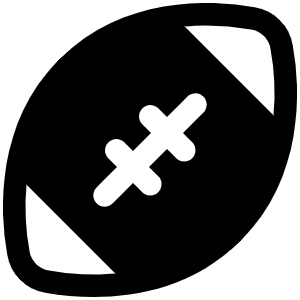 Football Fill Icon from Phosphor Fill Set