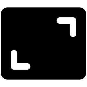 Frame Corners Fill Icon from Phosphor Fill Set