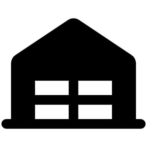 Garage Fill Icon from Phosphor Fill Set