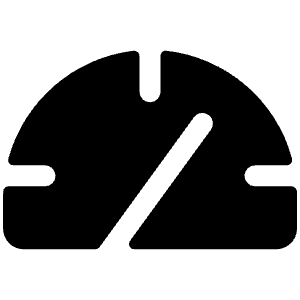 Gauge Fill Icon from Phosphor Fill Set