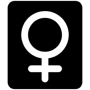 Gender Female Fill Icon from Phosphor Fill Set