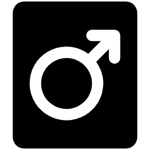 Gender Male Fill Icon from Phosphor Fill Set