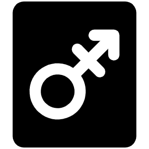 Gender Transgender Fill Icon from Phosphor Fill Set