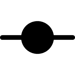 Git Commit Fill Icon from Phosphor Fill Set